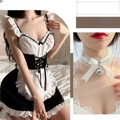 Kawaii Simple Lingerie Cute Lolita Dress ON834 - [maid