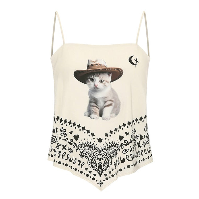 Y2K Kitty Bandana Top Boogzel Clothing