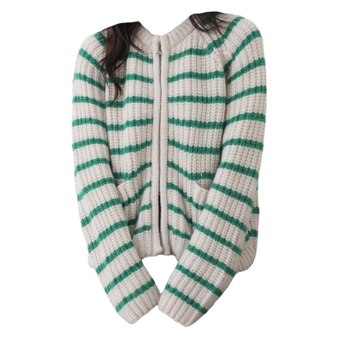 Trendy Striped Cardigan SpreePicky