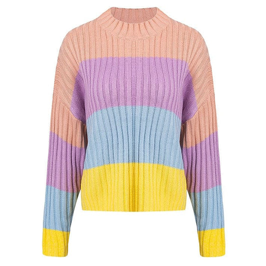 Light-colored Rainbow Jumper - Free Size / Multi - Sweaters