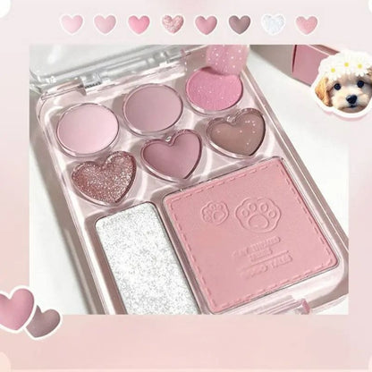 Kawaii Aesthetic Y2K Cute Fairy Love Eye Shadow Palette MK Kawaii Store