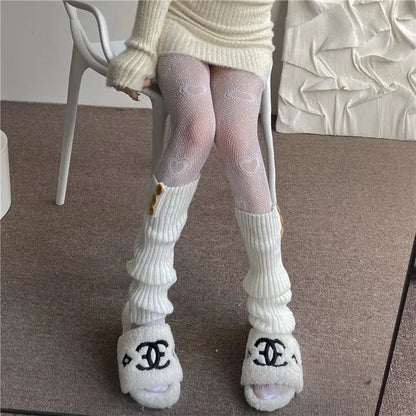 Kawaii Aesthetic Y2K Cute Fairy Love Fishnet Socks MK Kawaii Store