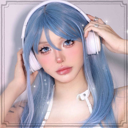 Michi Blue Streamer Cosplay Wig ON1511 spreepickyshop