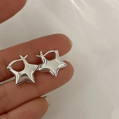 Elegant Sliver Star Earrings SpreePicky