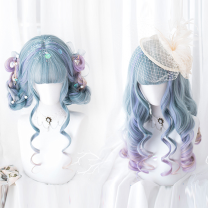 Sweet Gradient Color Long Curly Wig Modakawa