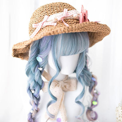 Sweet Gradient Color Long Curly Wig Modakawa