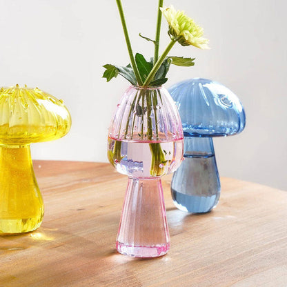 Charming Mushroom Glass Vase SpreePicky