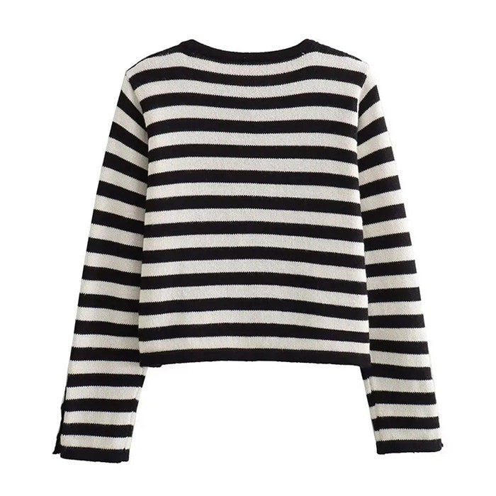 Black Striped Cardigan SpreePicky