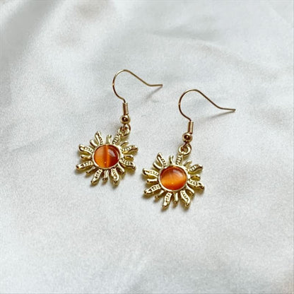 Golden Sun Earrings SpreePicky