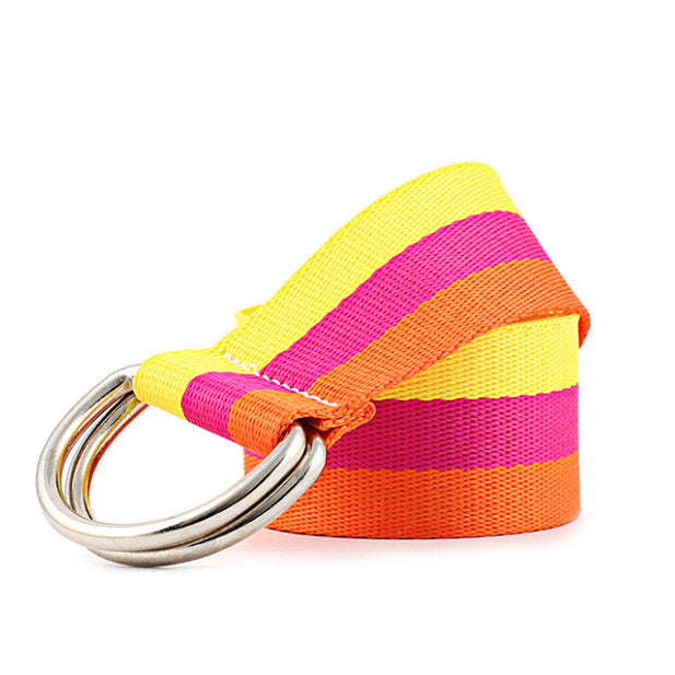 Colorful Striped Belt Boogzel Clothing