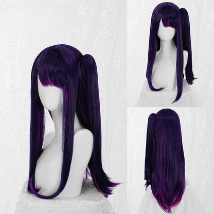 Oshi No Ko Ai Hoshino Mix Purple Pink Side Ponytail Cosplay