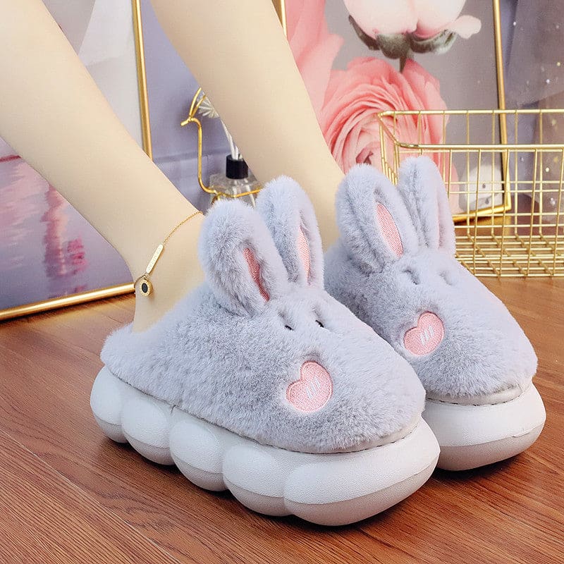 Perfect Cute Bunny Slippers ON893 - Grey / 36/37 - slippers