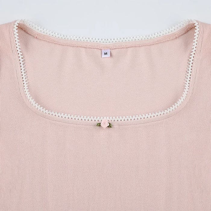 Pink Fit Long Sleeves Top - Tops