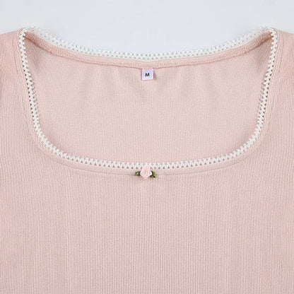 Pink Fit Long Sleeves Top - Tops