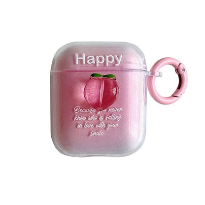 Pink Peachy Airpods Case - Airpods 1/2 / Pink - AirPods Case