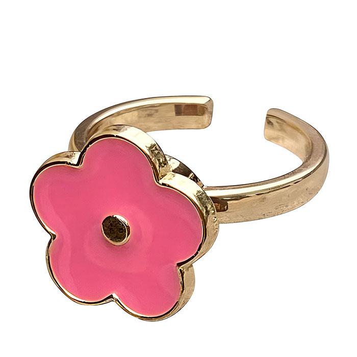 Pink Flower Anxiety Ring Boogzel Clothing