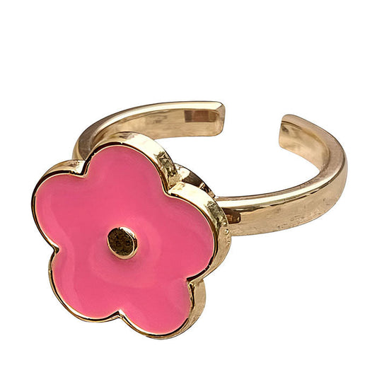 Pink Flower Anxiety Ring Boogzel Clothing