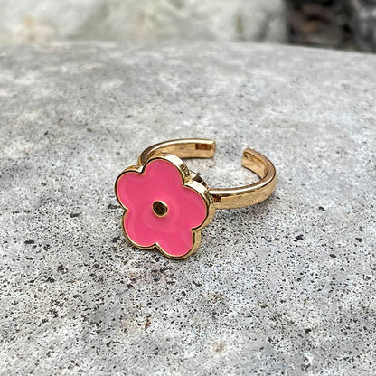 Pink Flower Anxiety Ring Boogzel Clothing