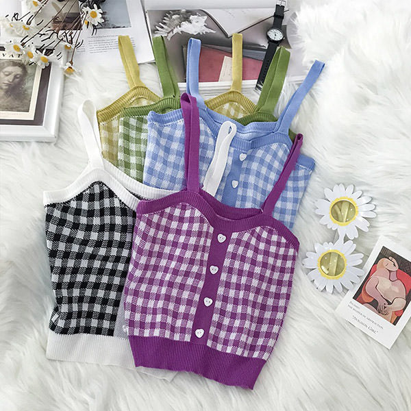 Sweet Summer Plaid Top Boogzel Clothing