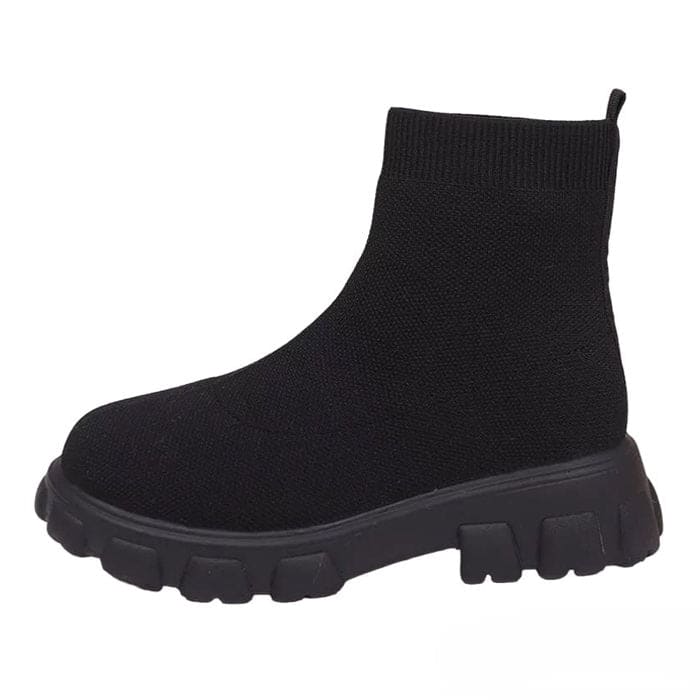 Platform Ankle Boots - EU35 (US5.0) / Black - Boots