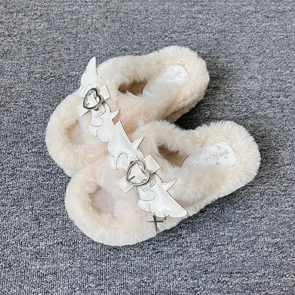 Kawaii Aesthetic Y2K Cute Fairy Pre-Sale Your Devil Angel Slippers ON1420 MK Kawaii Store