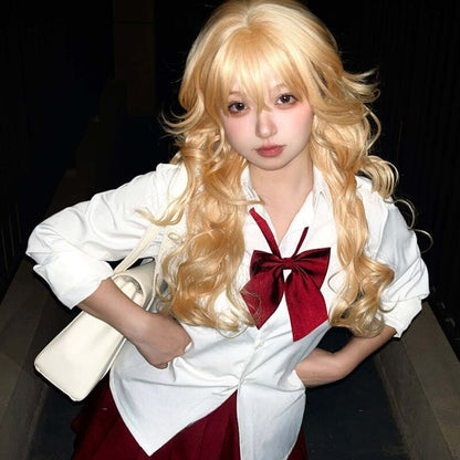 Princess Ame Blonde Curly Wig ON1512 spreepickyshop