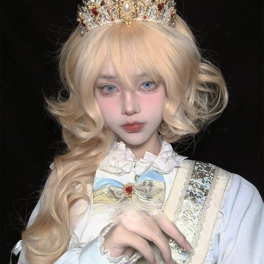 Princess Ame Blonde Curly Wig ON1512 spreepickyshop