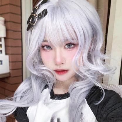 Princess Amu Silver Curly Wig ON1513 spreepickyshop