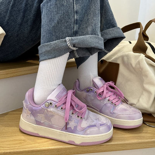 Purple Star Casual Sneakers - 36/US6