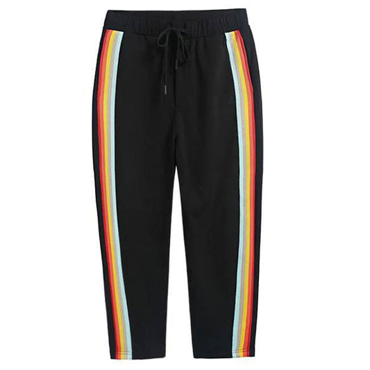 Rainbow Strip Pants - Pants