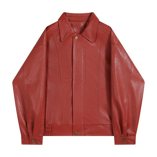 Red Leather Jacket SpreePicky