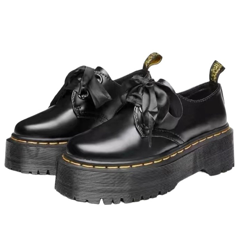 Ribbon-Laced Chunky Platform Boots Boogzel Clothing