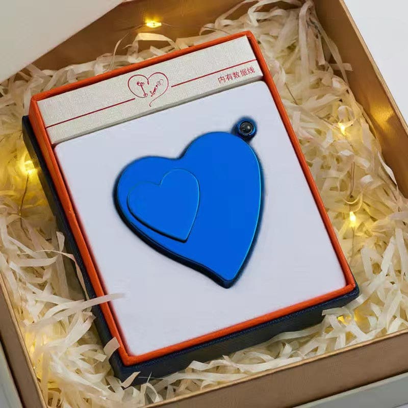 Romantic Heart Shaped Lighter - Blue