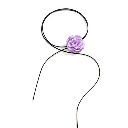 Classy Rose Choker Necklace SpreePicky