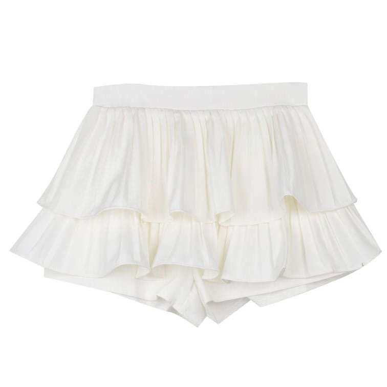 Ruffle Mini Short Skirt - Skirt