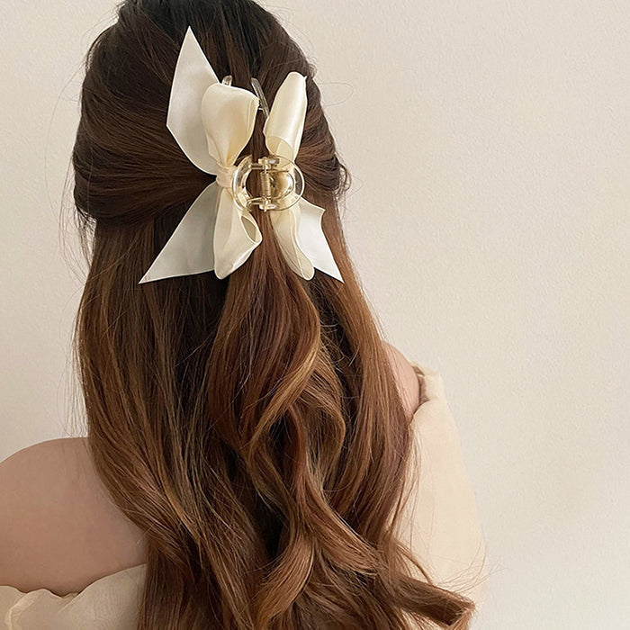 Satin Bow Hair Claw SpreePicky