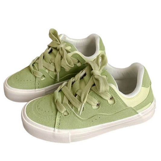 Light Green Skater Sneakers Boogzel Clothing