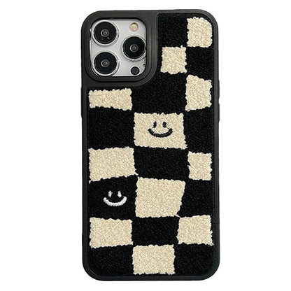 Smile Checker Fuzzy iPhone Case SpreePicky