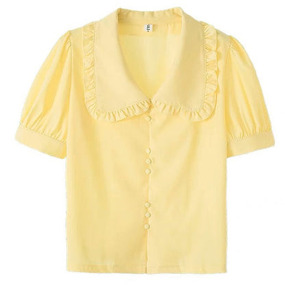 Sweet Frill Collar Blouse SpreePicky