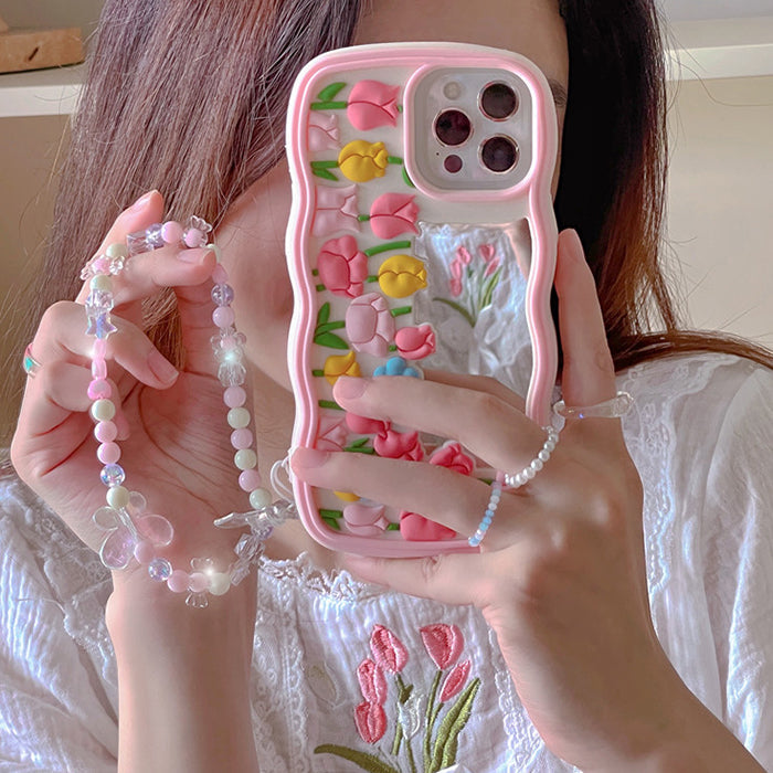 Pink Flowers iPhone Case SpreePicky