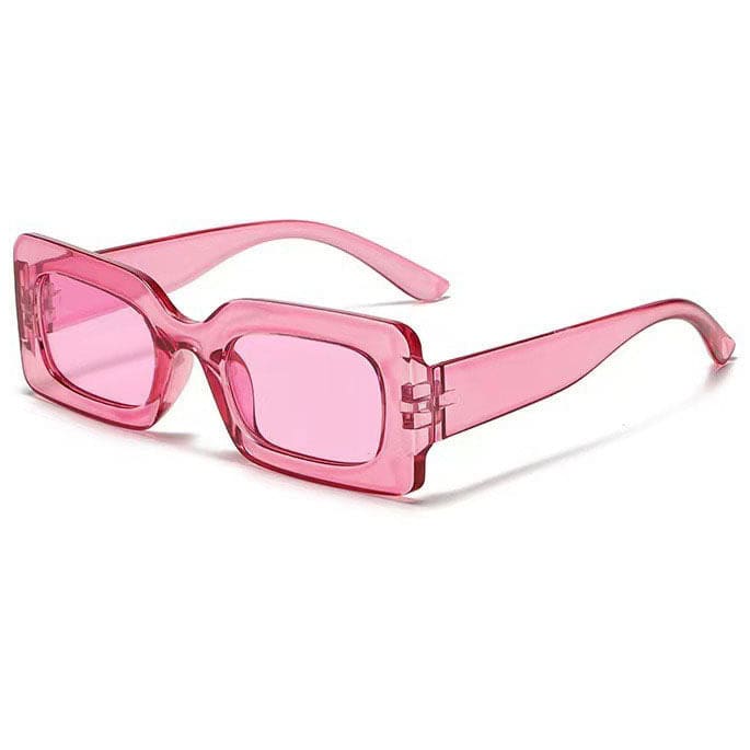 Square Cool Sunglasses - Standart / Neon pink - Glasses