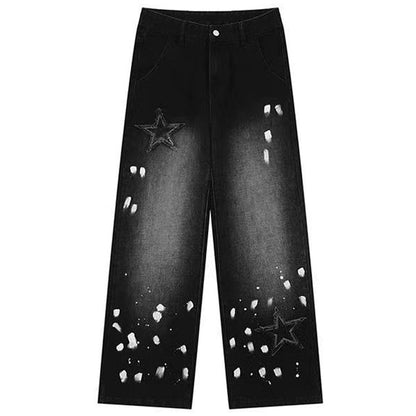 Vintage Black Star Jeans Boogzel Clothing