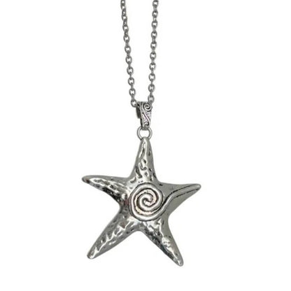 Chunky Starfish Pendant Necklace Boogzel Clothing