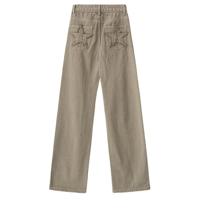 Y2K Star Pocket Jeans Boogzel Clothing