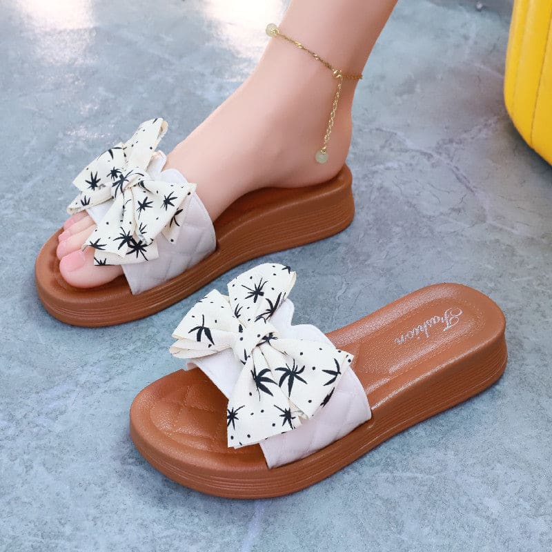 Summer Time Cute Bow Sandals ON881 - slippers