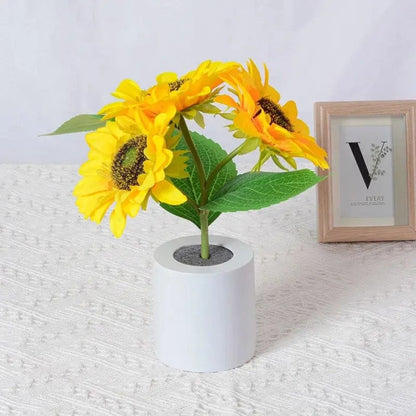 Kawaii Aesthetic Y2K Cute Fairy Sunflower Led Lamp MK Kawaii Store