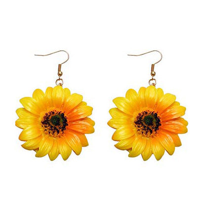 Sunflowers Earrings Boogzel Clothing