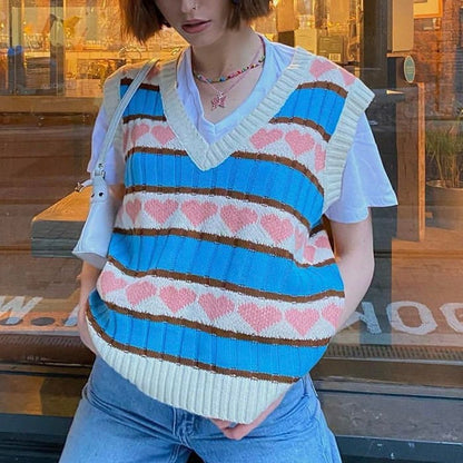 Sweat Pastel Knit Vest - Vest