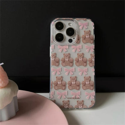 Sweet Bow Bear Phone Case - IPhone Case