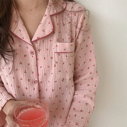 Sweet Cherry Pajama Set - Suits